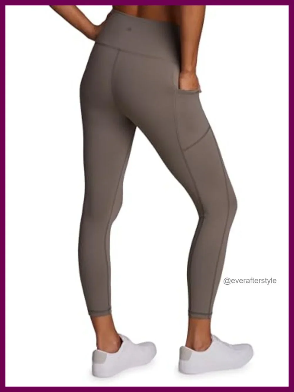 High Waisted Squat Proof Ankle Length Yoga Leggings with Pockets